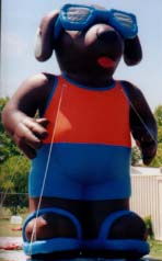 Cool Dog cold-air inflatable - advertising inflatables and custom shape balloons available!